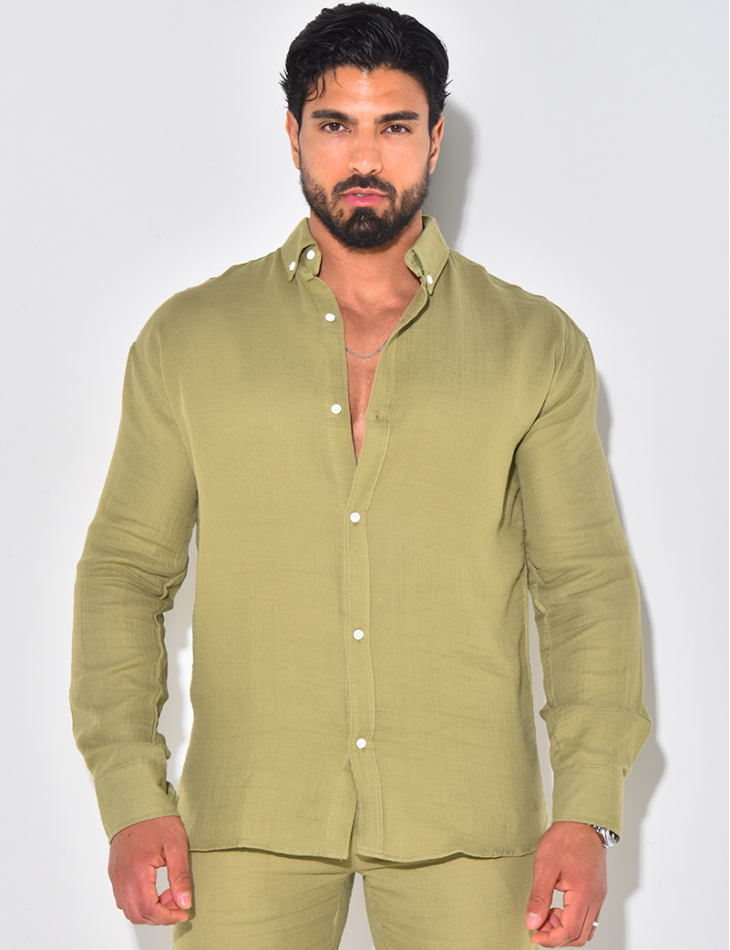 Chemise manches longues en coton Chemise manches longues en coton