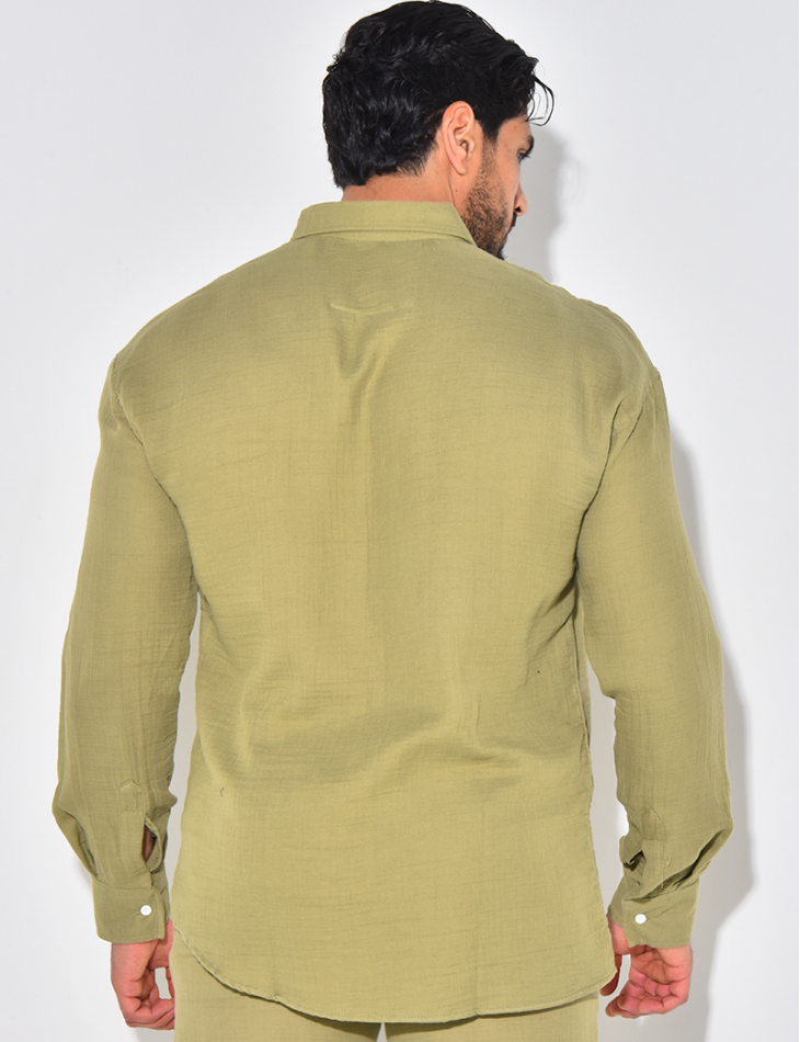 Chemise manches longues en coton Chemise manches longues en coton