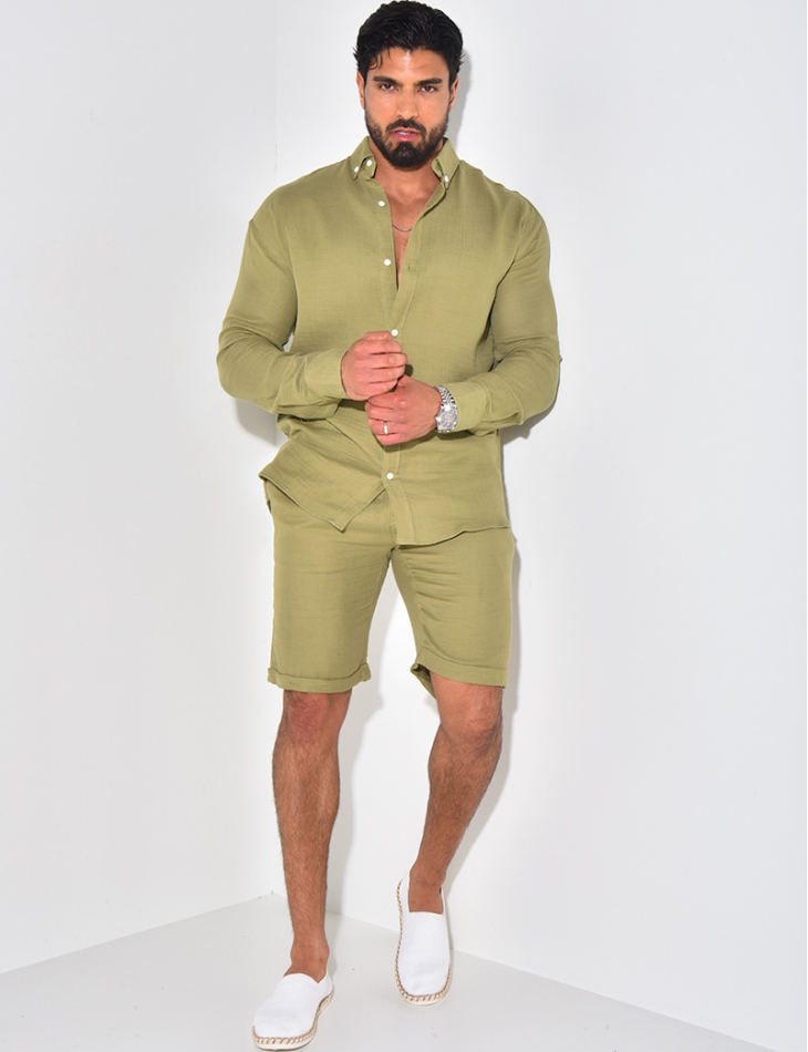 Chemise manches longues en coton Chemise manches longues en coton