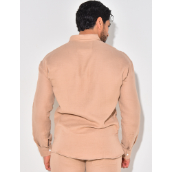 Chemise manches longues en coton