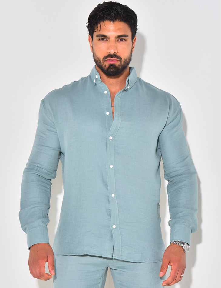 Chemise manches longues en coton Chemise manches longues en coton