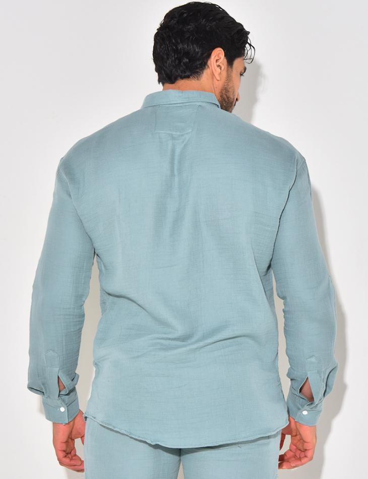 Chemise manches longues en coton Chemise manches longues en coton