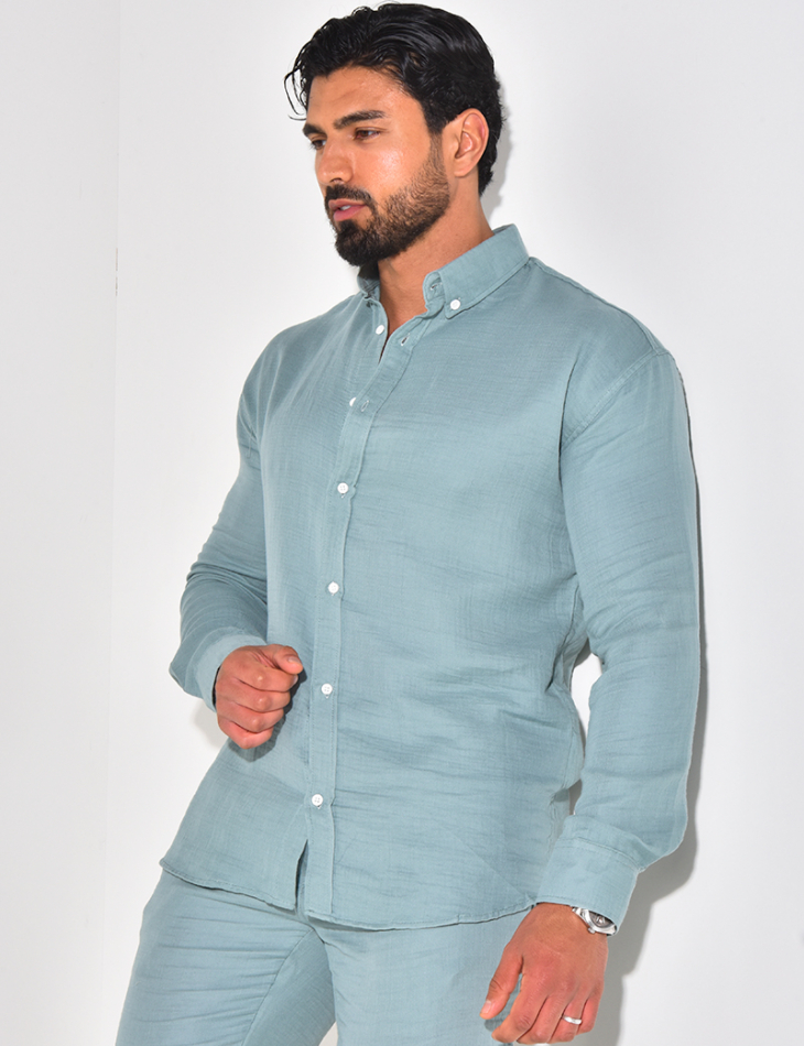 Chemise manches longues en coton Chemise manches longues en coton