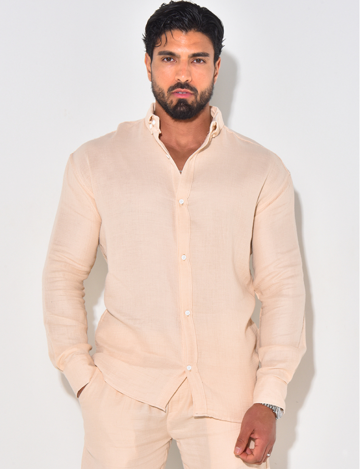 Chemise manches longues en coton Chemise manches longues en coton