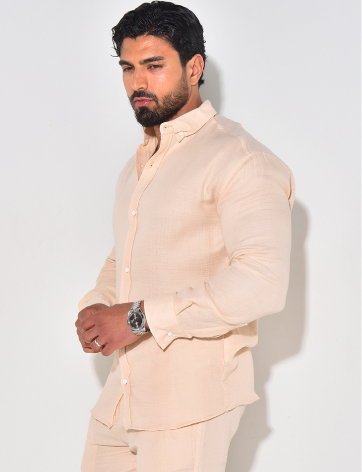 Chemise manches longues en coton Chemise manches longues en coton