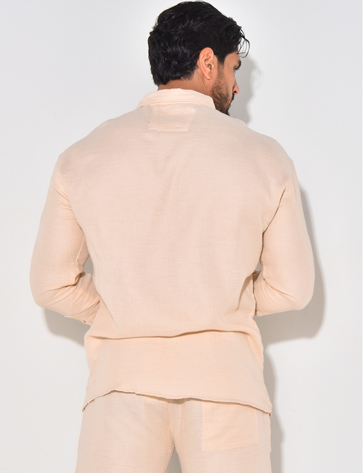 Chemise manches longues en coton Chemise manches longues en coton
