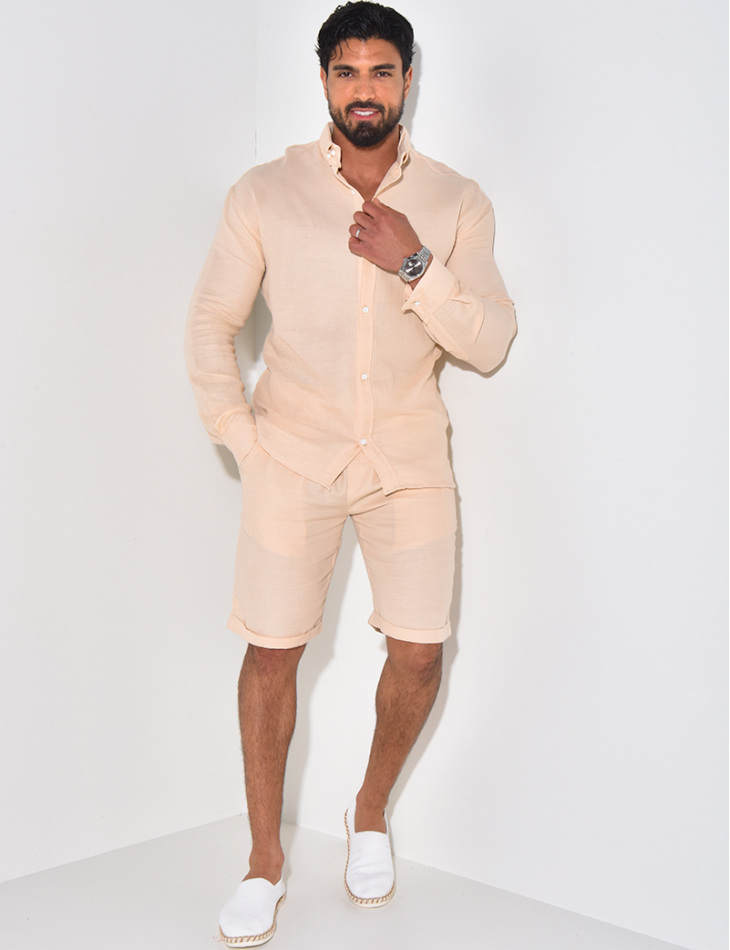 Chemise manches longues en coton Chemise manches longues en coton
