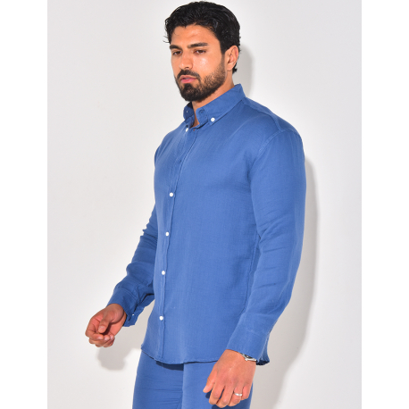 Chemise manches longues en coton