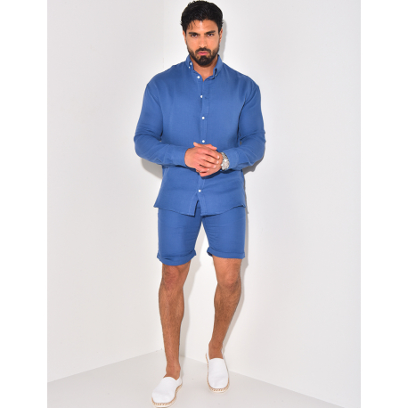 Chemise manches longues en coton