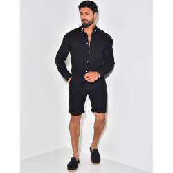 Chemise manches longues en coton