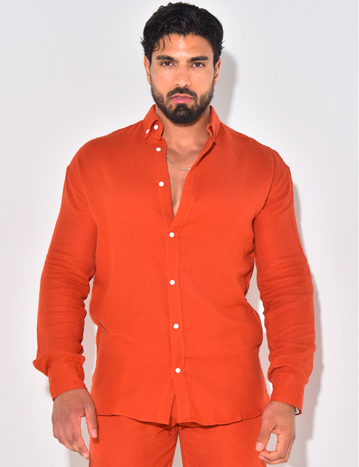 Chemise manches longues en coton Chemise manches longues en coton