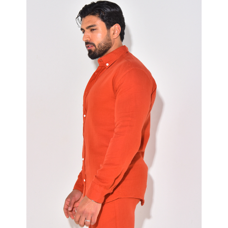 Chemise manches longues en coton Chemise manches longues en coton