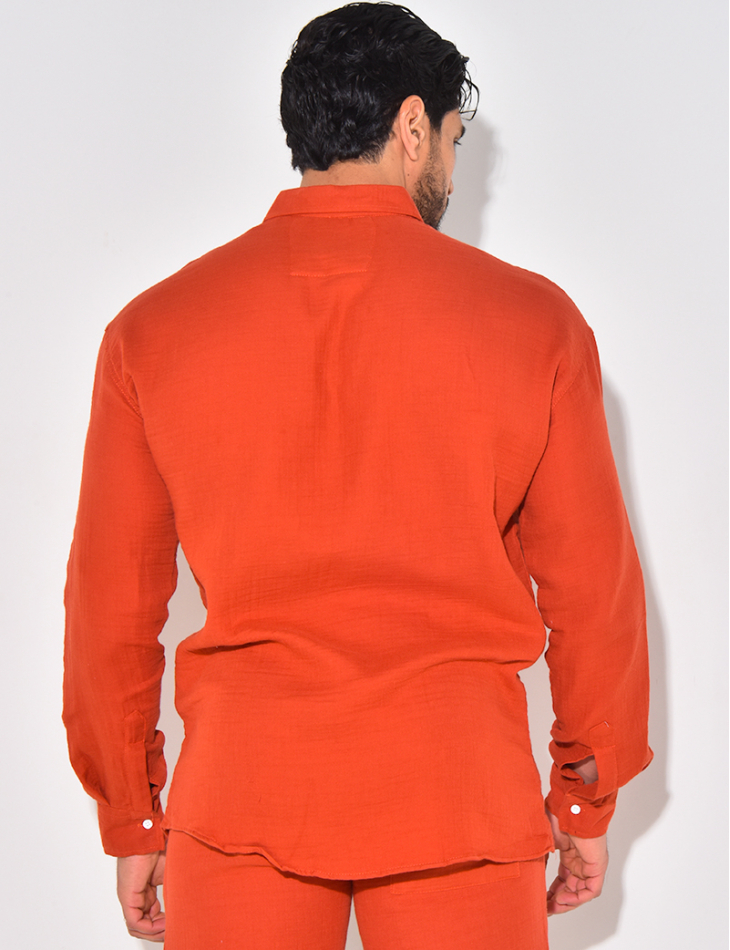 Chemise manches longues en coton Chemise manches longues en coton