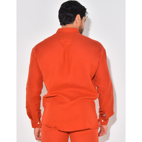 Chemise manches longues en coton Chemise manches longues en coton