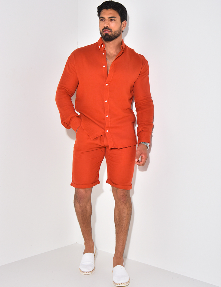 Chemise manches longues en coton Chemise manches longues en coton