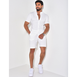 Ensemble texturé short et chemise Ensemble texturé short et chemise