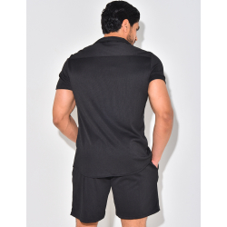 Ensemble short et chemise plissé Ensemble short et chemise plissé