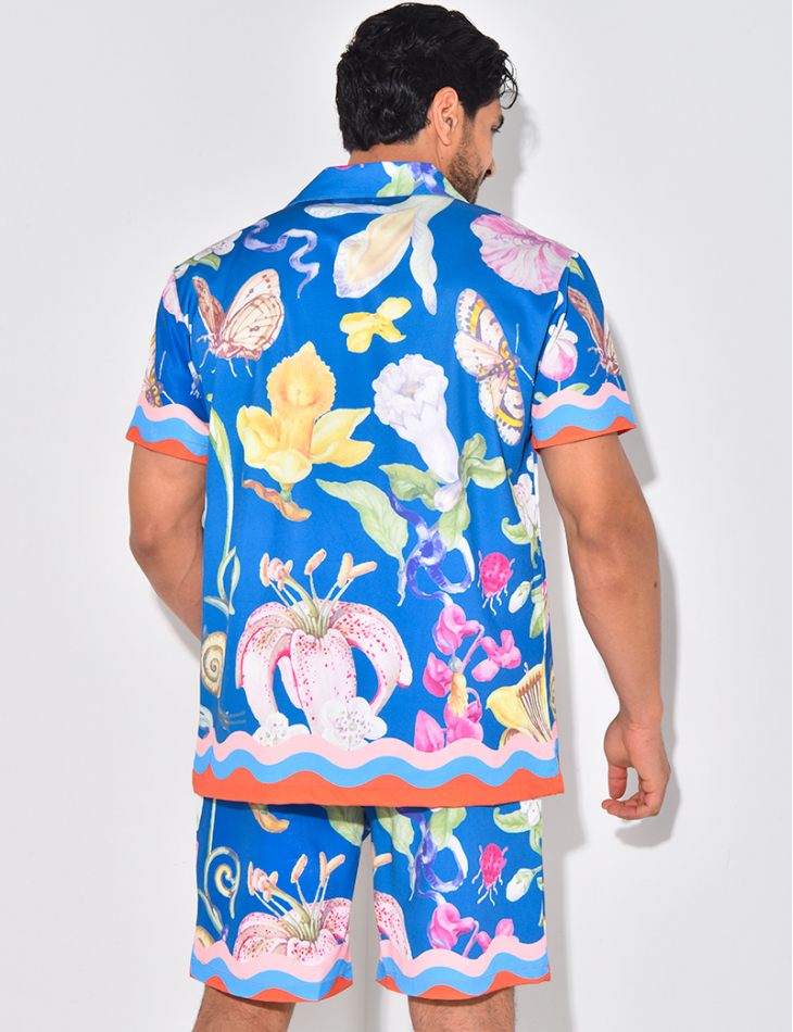 Ensemble short et chemise à motifs Ensemble short et chemise à motifs