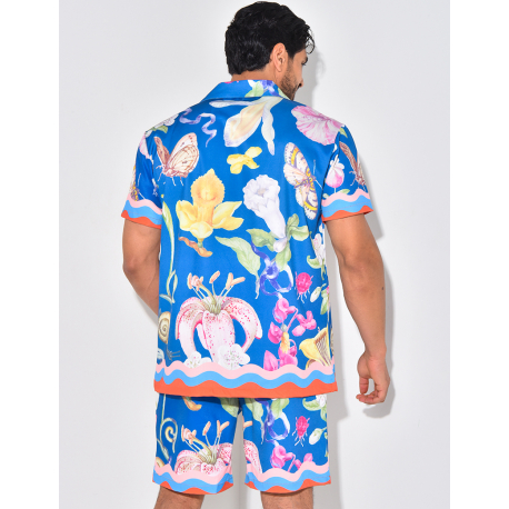 Ensemble short et chemise à motifs Ensemble short et chemise à motifs