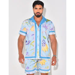 Ensemble short et chemise à motifs Ensemble short et chemise à motifs