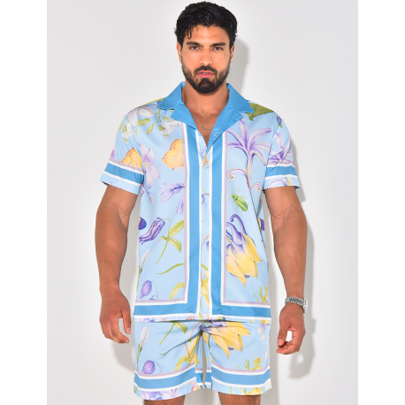 Ensemble short et chemise à motifs Ensemble short et chemise à motifs