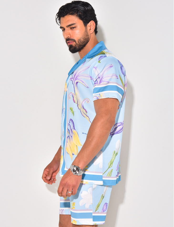 Ensemble short et chemise à motifs Ensemble short et chemise à motifs