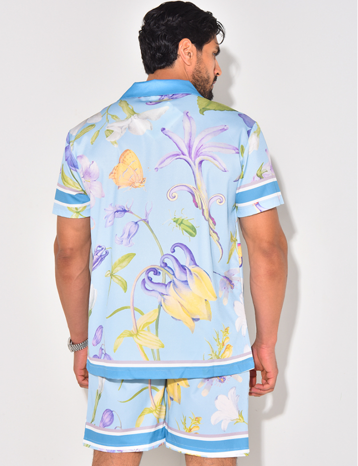 Ensemble short et chemise à motifs Ensemble short et chemise à motifs