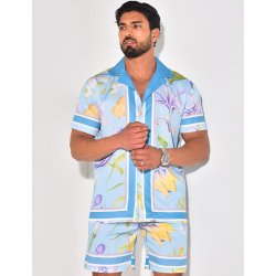 Ensemble short et chemise à motifs Ensemble short et chemise à motifs