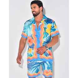 Ensemble short et chemise à motifs Ensemble short et chemise à motifs