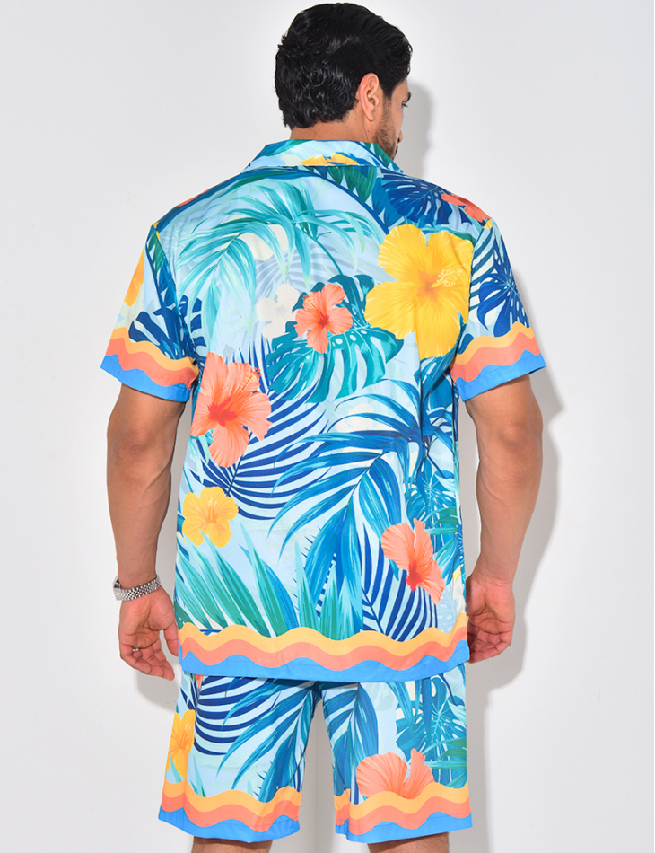 Ensemble short et chemise à motifs Ensemble short et chemise à motifs