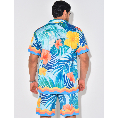 Ensemble short et chemise à motifs Ensemble short et chemise à motifs
