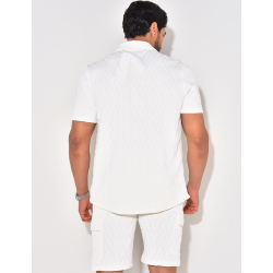 Ensemble short et chemise texturé Ensemble short et chemise texturé