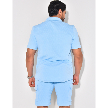 Ensemble short et chemise texturé Ensemble short et chemise texturé