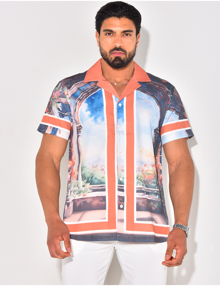 Chemise à motifs paysage Chemise à motifs paysage