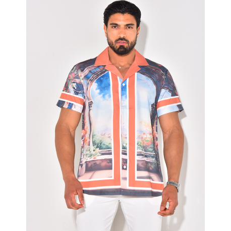 Chemise à motifs paysage Chemise à motifs paysage