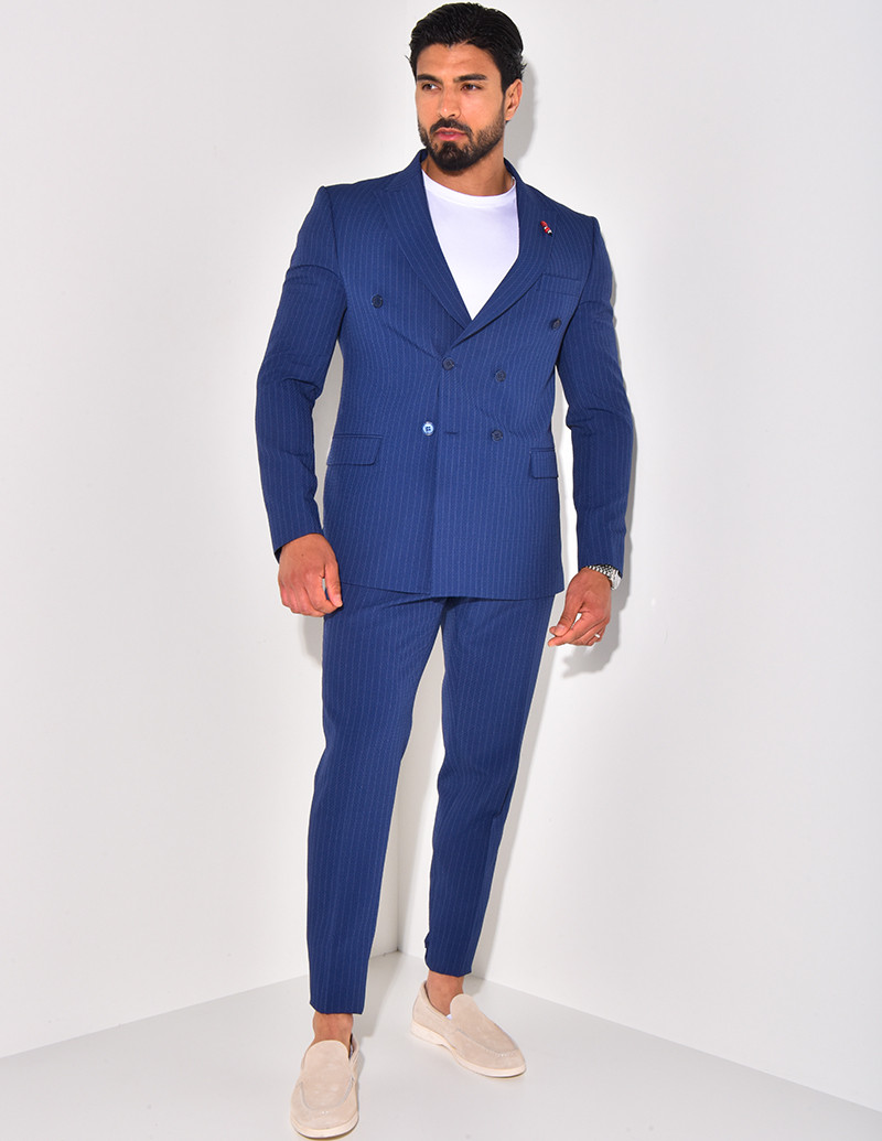 2-teiliges Anzugset mit Streifenmuster