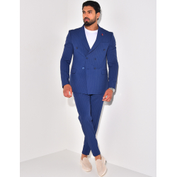 2-piece striped suit set