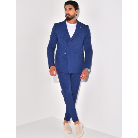 2-piece striped suit set