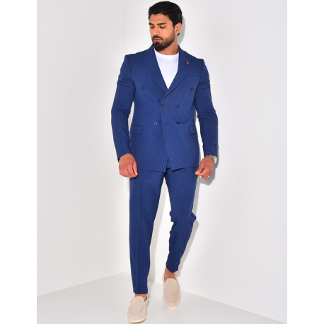 2-piece striped suit set