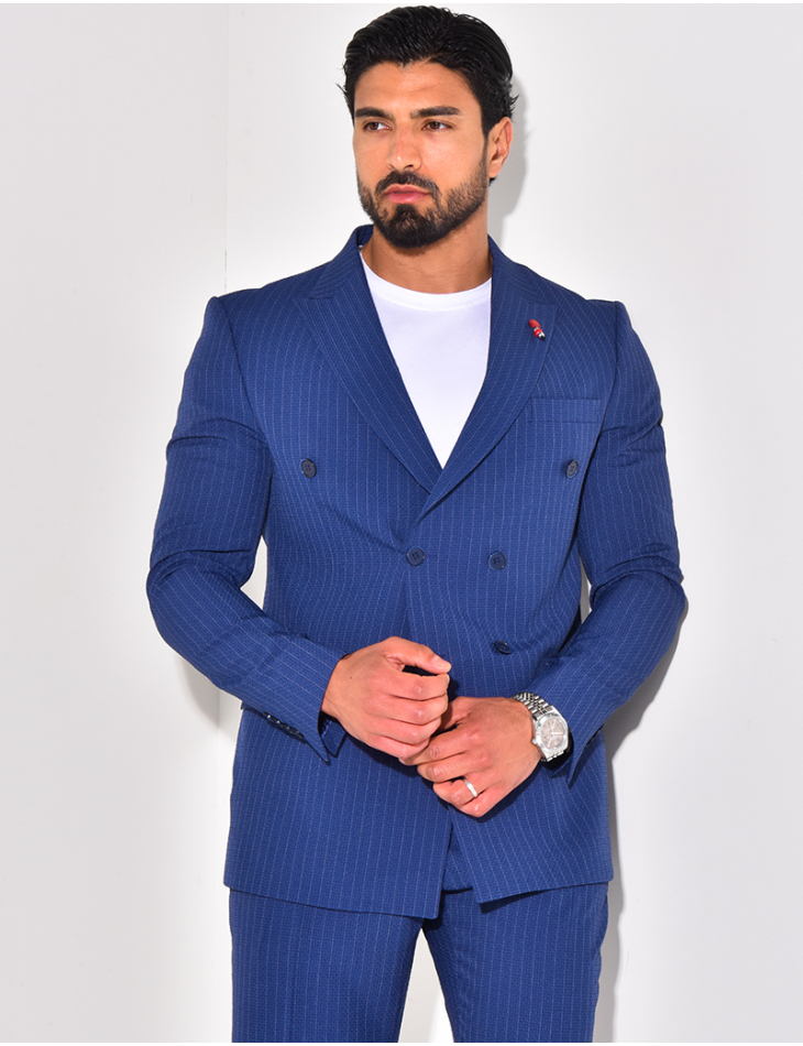 2-piece striped suit set