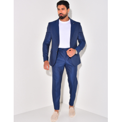 Ensemble de costume 3 pièces à rayures Ensemble de costume 3 pièces à rayures