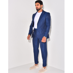 Ensemble de costume 3 pièces à rayures Ensemble de costume 3 pièces à rayures