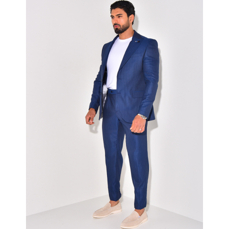 Ensemble de costume 3 pièces à rayures Ensemble de costume 3 pièces à rayures