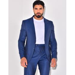 Ensemble de costume 3 pièces à rayures Ensemble de costume 3 pièces à rayures