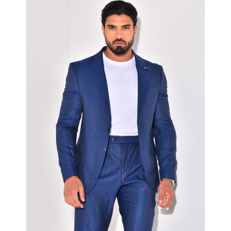 Ensemble de costume 3 pièces à rayures Ensemble de costume 3 pièces à rayures