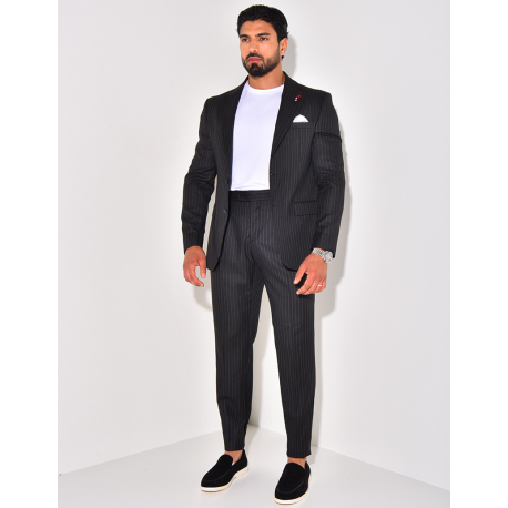 Ensemble de costume 3 pièces à rayures Ensemble de costume 3 pièces à rayures