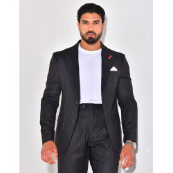 Ensemble de costume 3 pièces à rayures Ensemble de costume 3 pièces à rayures