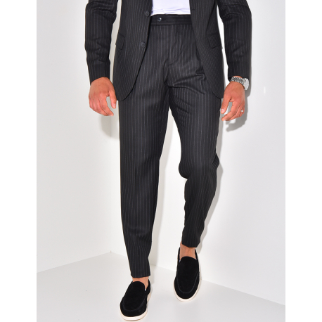 Ensemble de costume 3 pièces à rayures Ensemble de costume 3 pièces à rayures