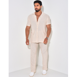 Ensemble pantalon et chemise en lin Ensemble pantalon et chemise en lin