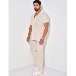 Ensemble pantalon et chemise en lin Ensemble pantalon et chemise en lin